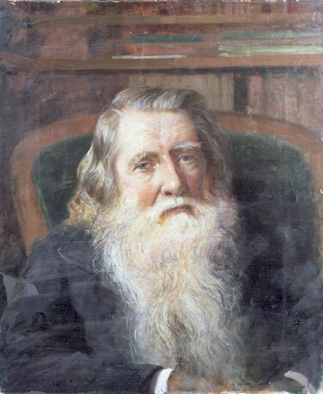 Portræt af John Ruskin (1819-1900) 1898-99 af Joseph Severn