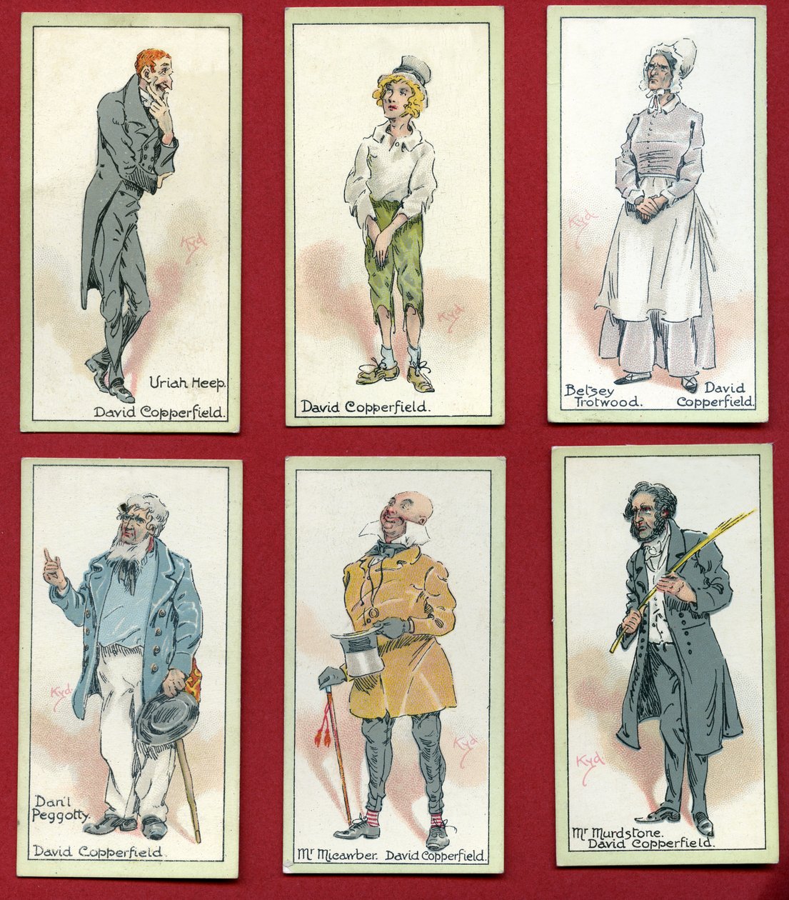 Karakterer fra "David Copperfield" af Charles Dickens, 1923 af Joseph Clayton Clarke