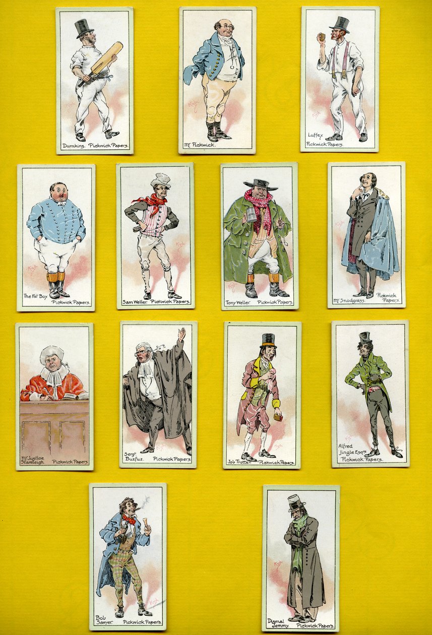 Karakterer fra "Pickwick Papers" af Charles Dickens, 1923 af Joseph Clayton Clarke