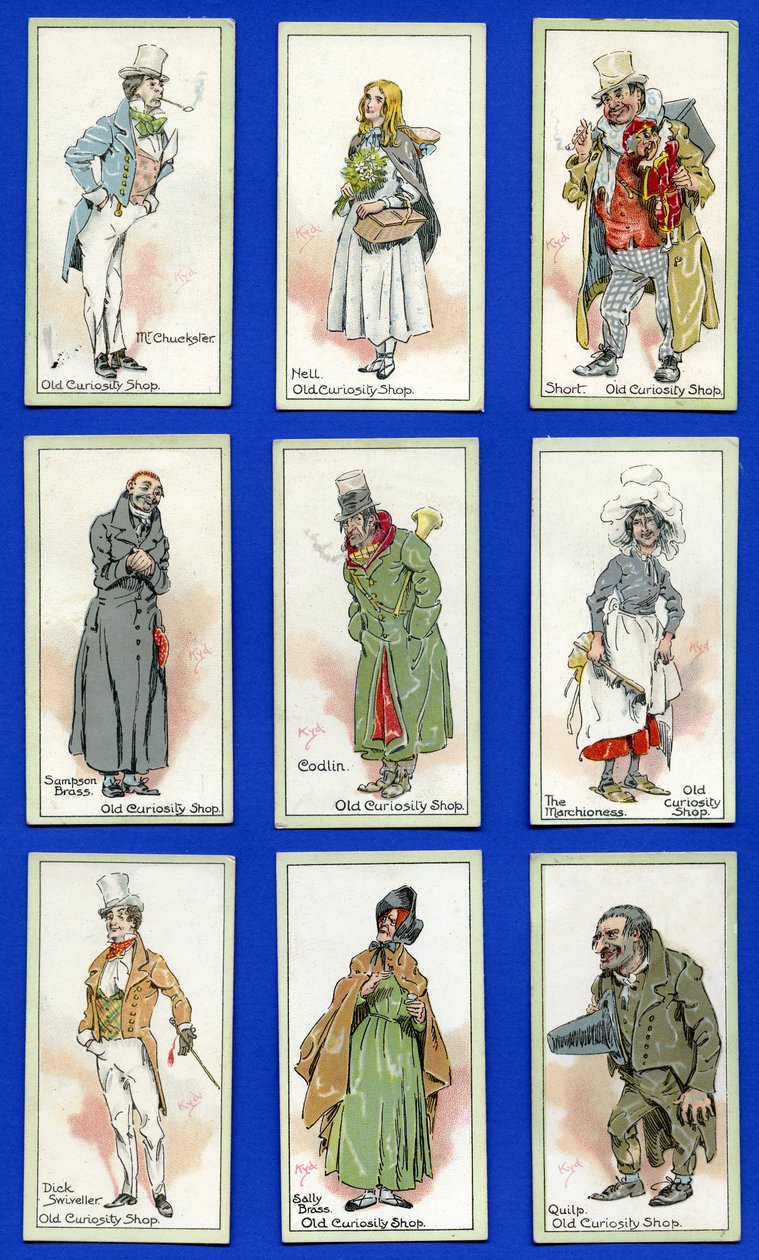 Karakterer fra "The Old Curiosity Shop" af Charles Dickens, 1923 af Joseph Clayton Clarke