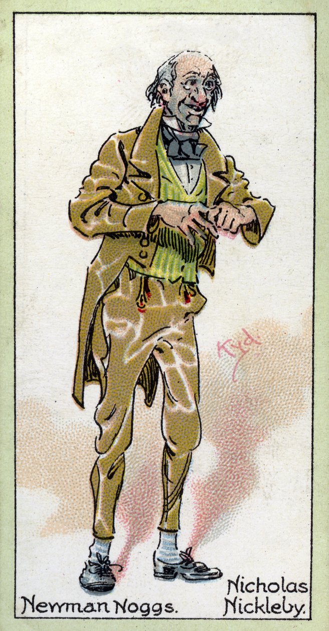 Newman Noggs, fra "Nicholas Nickleby", af Charles Dickens, 1923 af Joseph Clayton Clarke