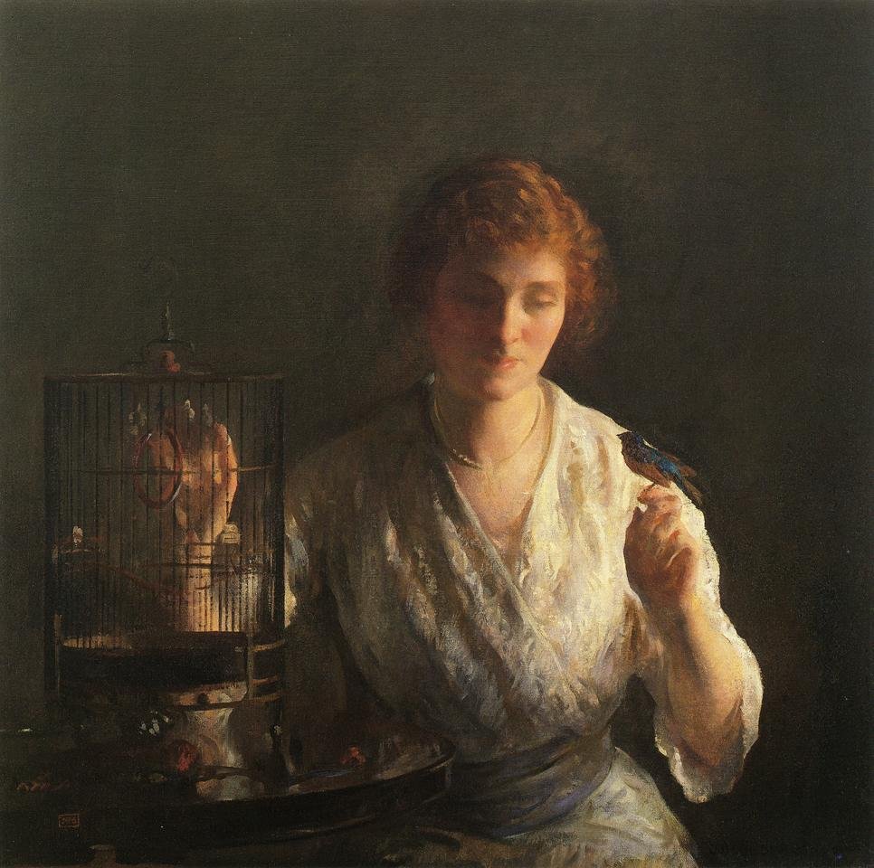 Blå fugl af Joseph DeCamp