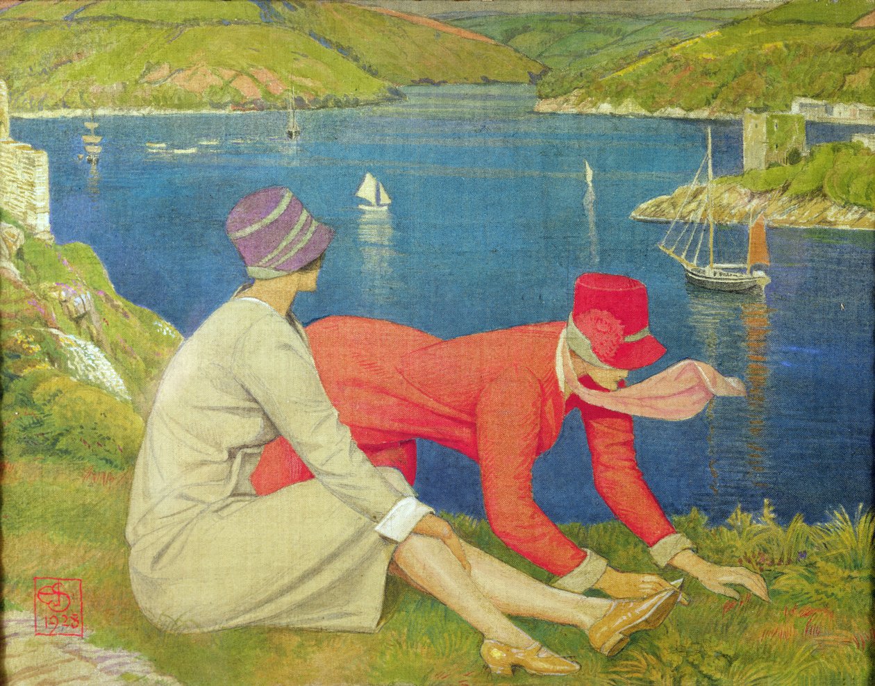 The Botanists, 1928 (tempera) af Joseph Edward Southall