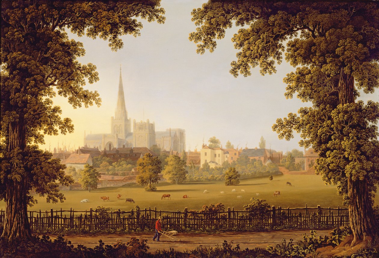 Chichester Cathedral, 1833 af Joseph Francis Gilbert