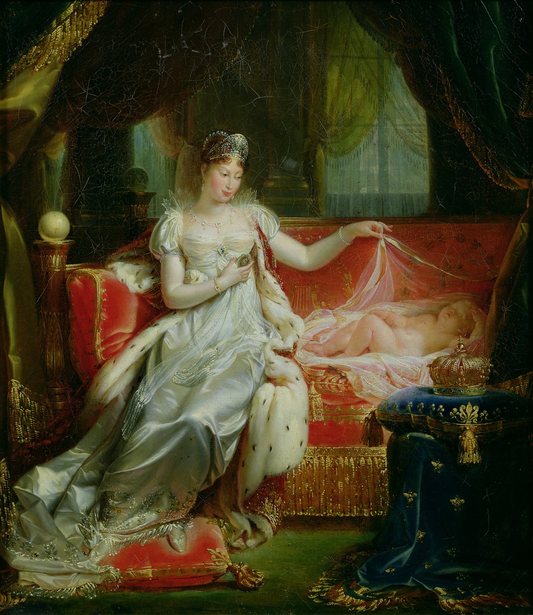 Kejserinde Marie-Louise (1791-1847) og kongen af Rom, 1812 af Joseph Franque