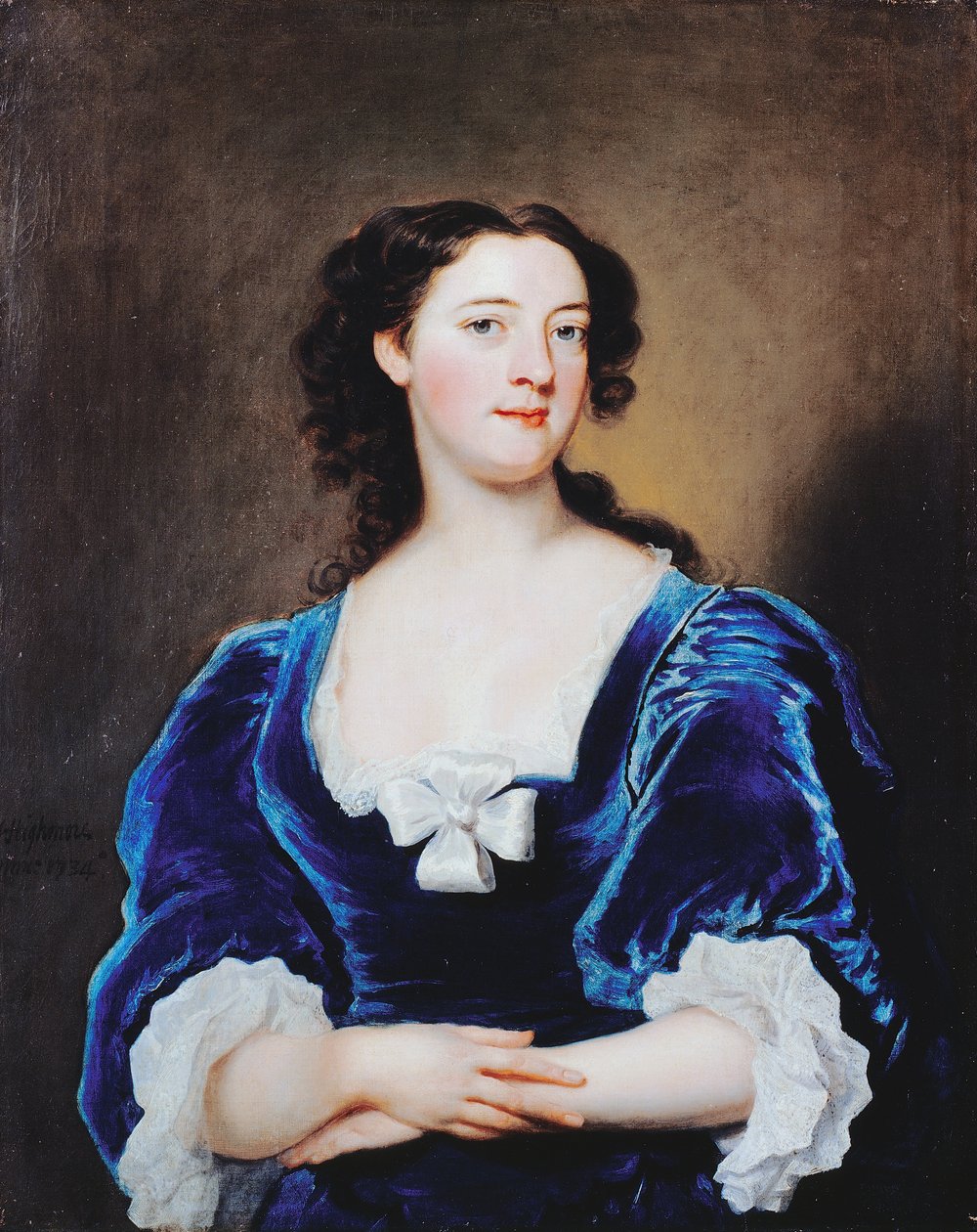 Portræt af en dame af Joseph Highmore