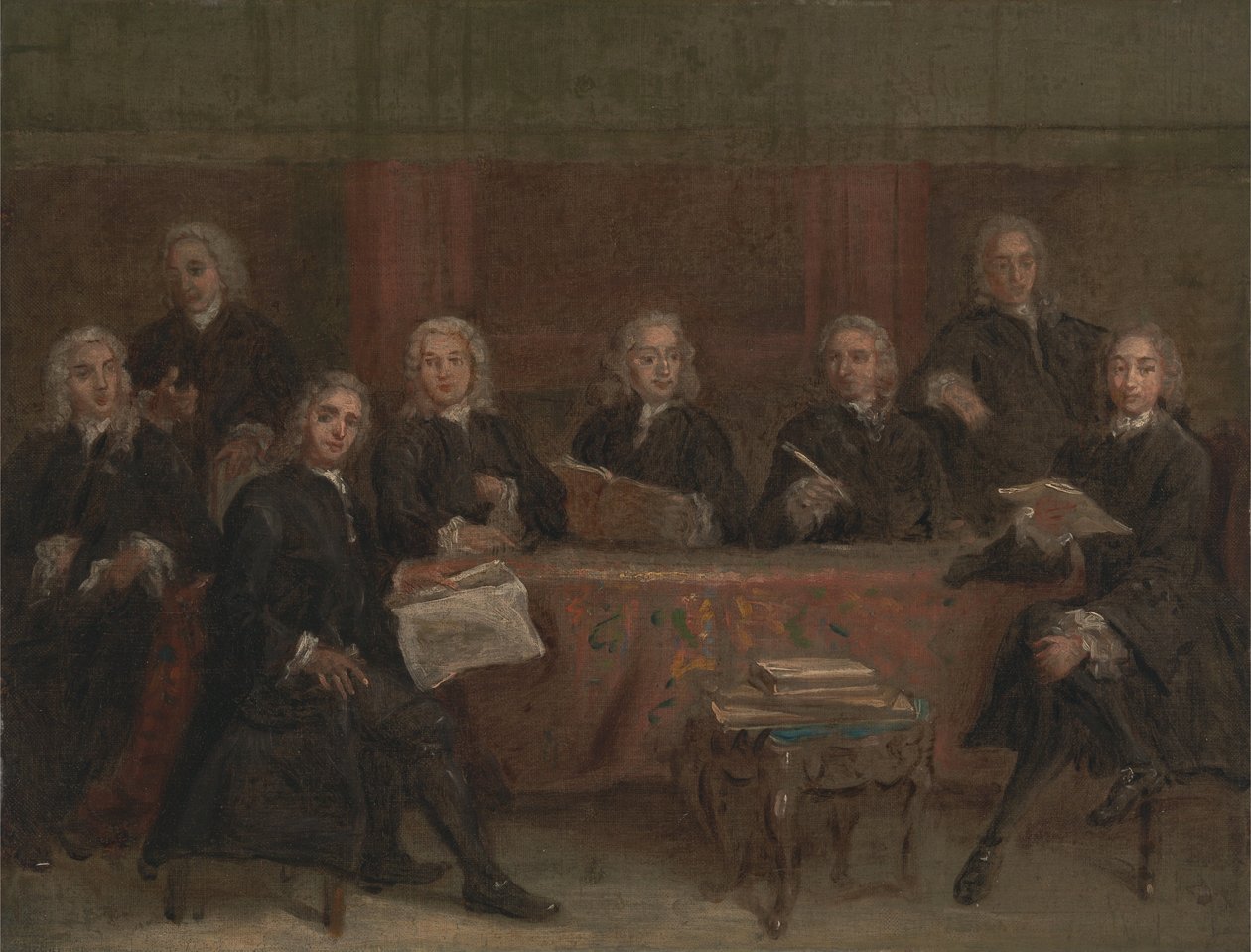 Undersøg for et gruppeportræt af Joseph Highmore