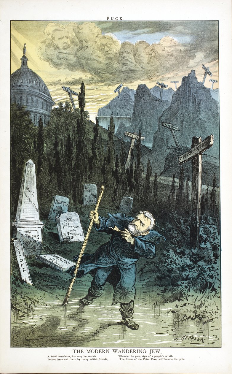 Den moderne vandrende jøde, 1880 af Joseph Keppler