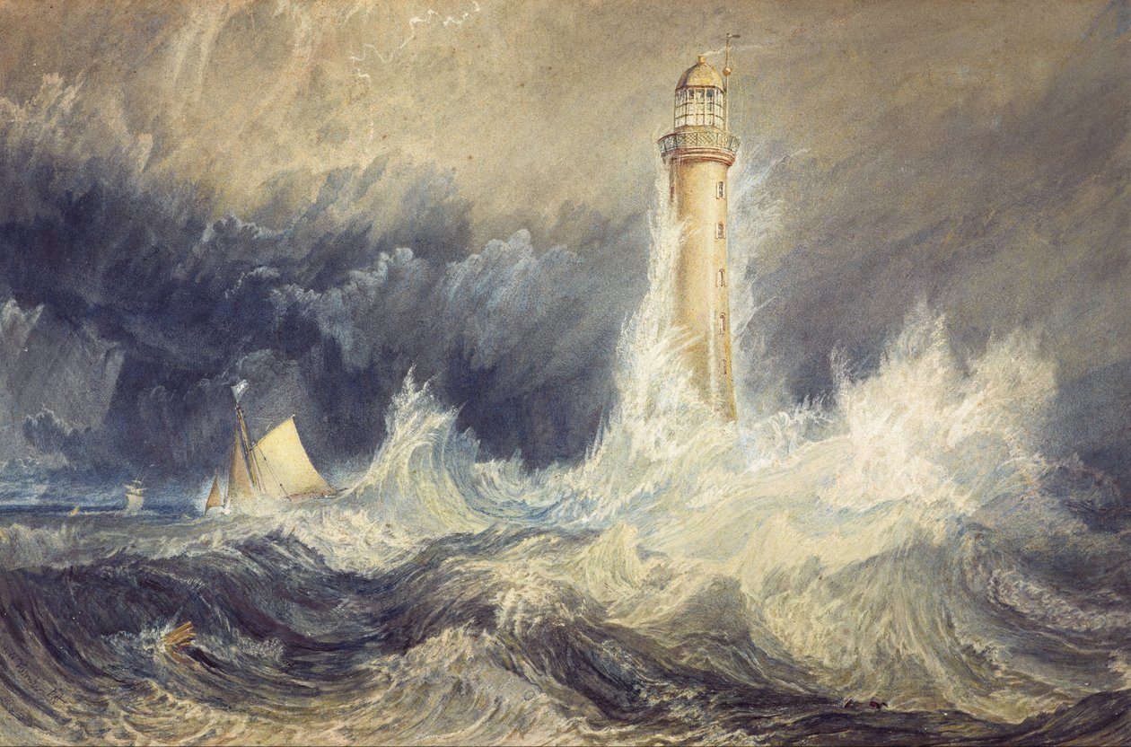 Bell Rock Fyrtårnet af Joseph Mallord William Turner