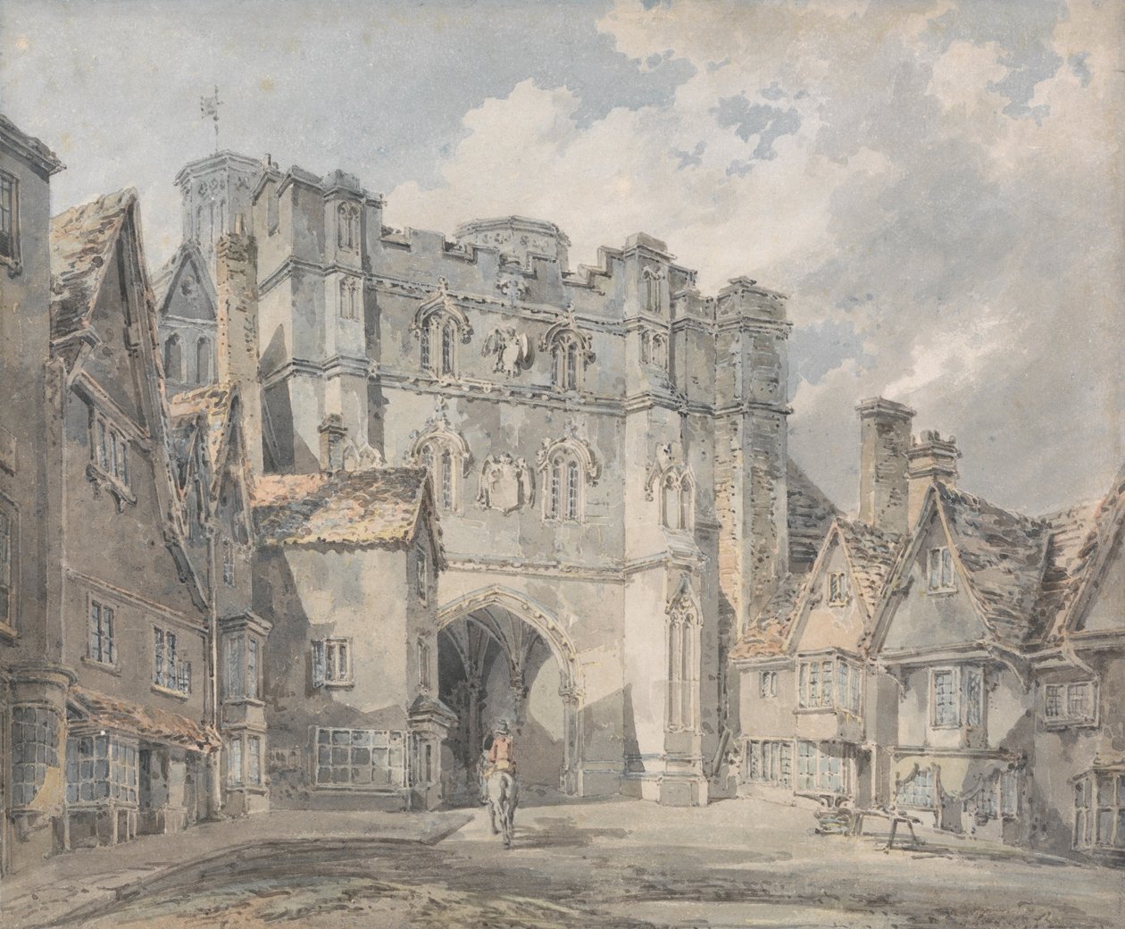 Christ Church Gate, Canterbury af Joseph Mallord William Turner