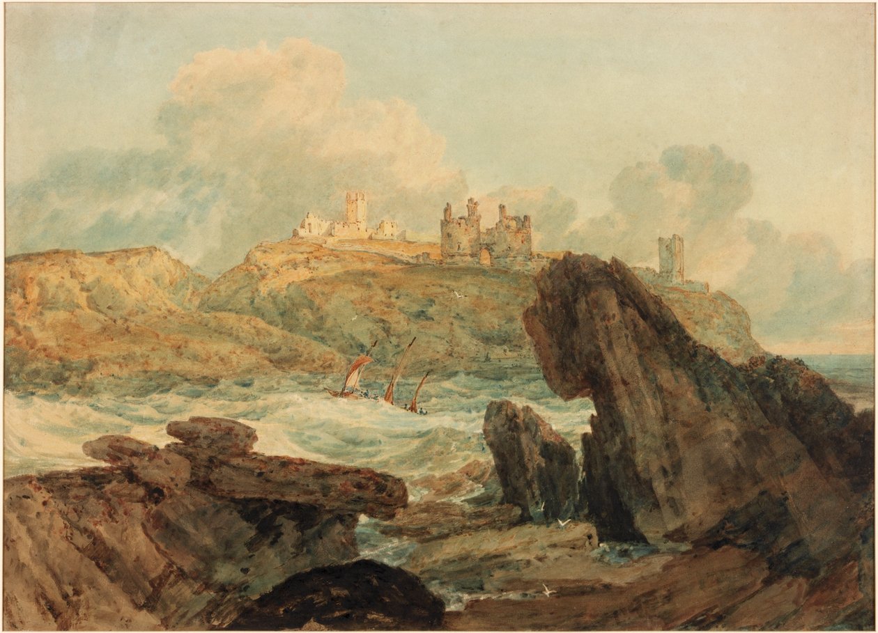 Dunstanburgh Castle (kropsfarve) af Joseph Mallord William Turner