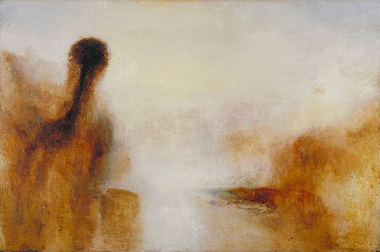Landskab med vand af Joseph Mallord William Turner
