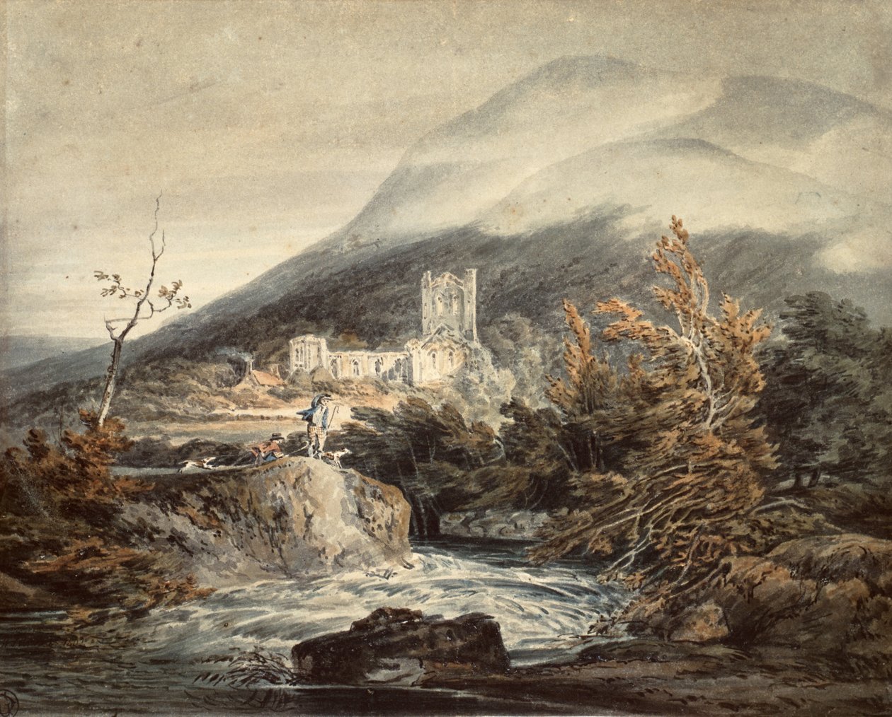 Llanthony Abbey, Monmouthshire af Joseph Mallord William Turner
