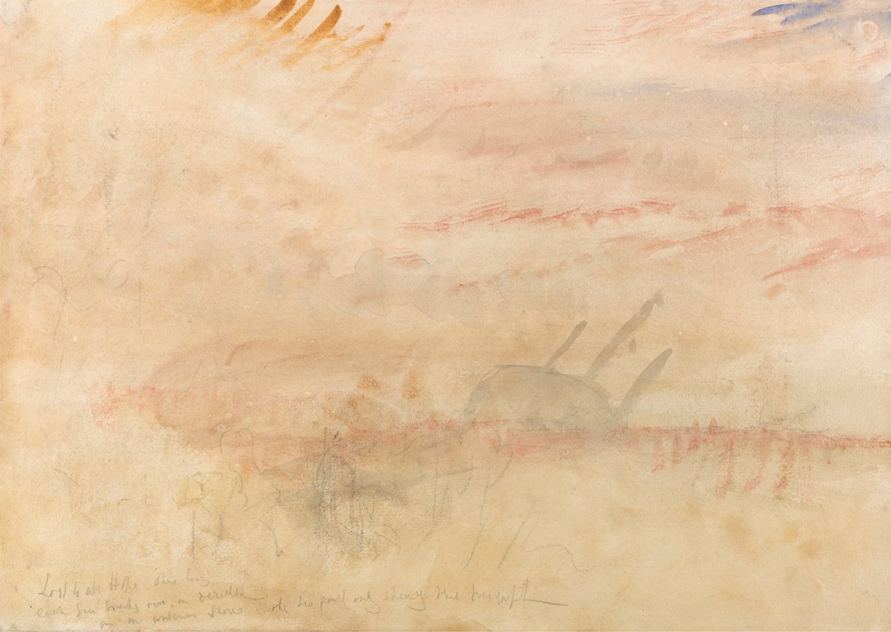 Tabt for alt håb Brig af Joseph Mallord William Turner