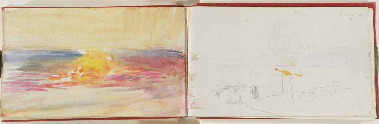 The Channel, ca. 1845 (grafit og wc på papir) af Joseph Mallord William Turner