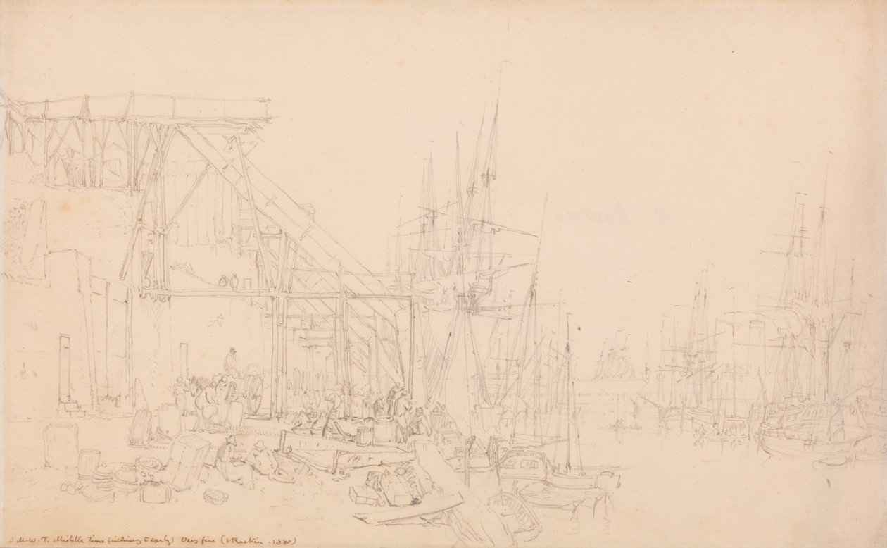 Hastighederne, Kulbåde Loading, North Shields af Joseph Mallord William Turner