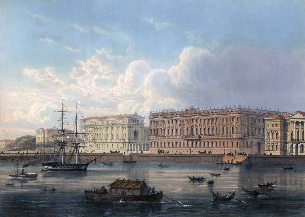 Marmorpaladset i Sankt Petersborg af Joseph Maria Charlemagne Baudet