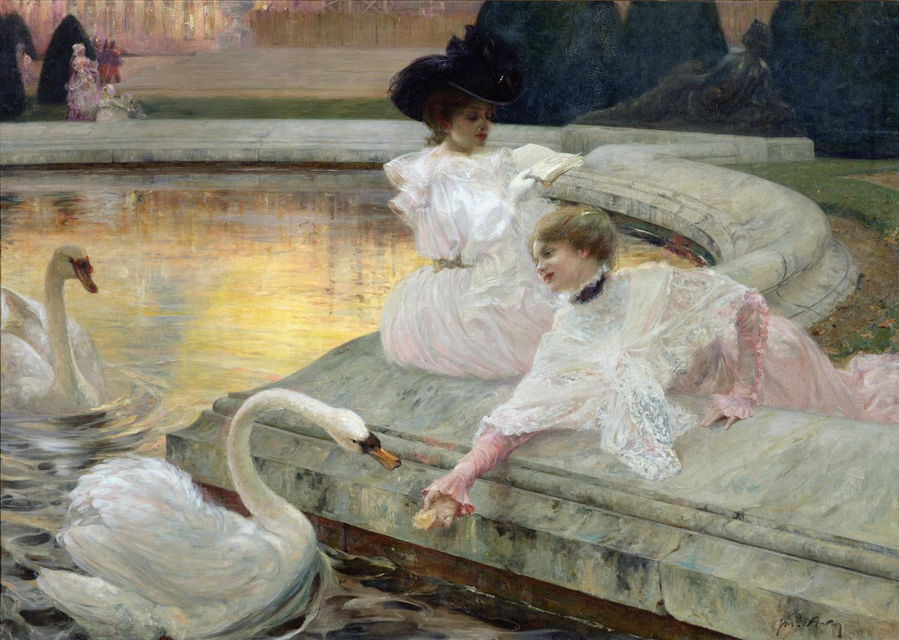 Svanerne, 1900 af Joseph Marius Avy