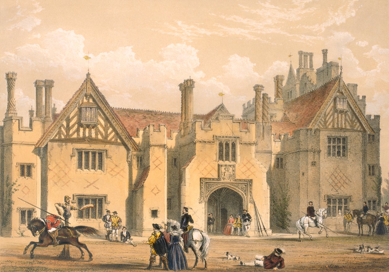 Joust practice, Compton Wynyates, Warwick, midten af 1600-tallet, fra 