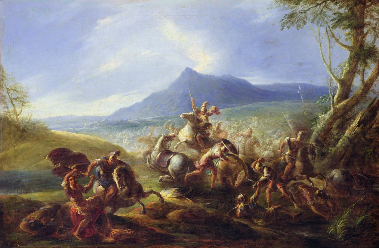 Slagscene, før 1680 af Joseph Parrocel