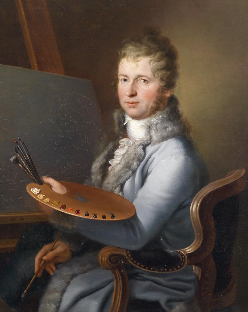 Portræt af Franz Stöber (1760-1834) ifølge familietradition af Joseph Salomon