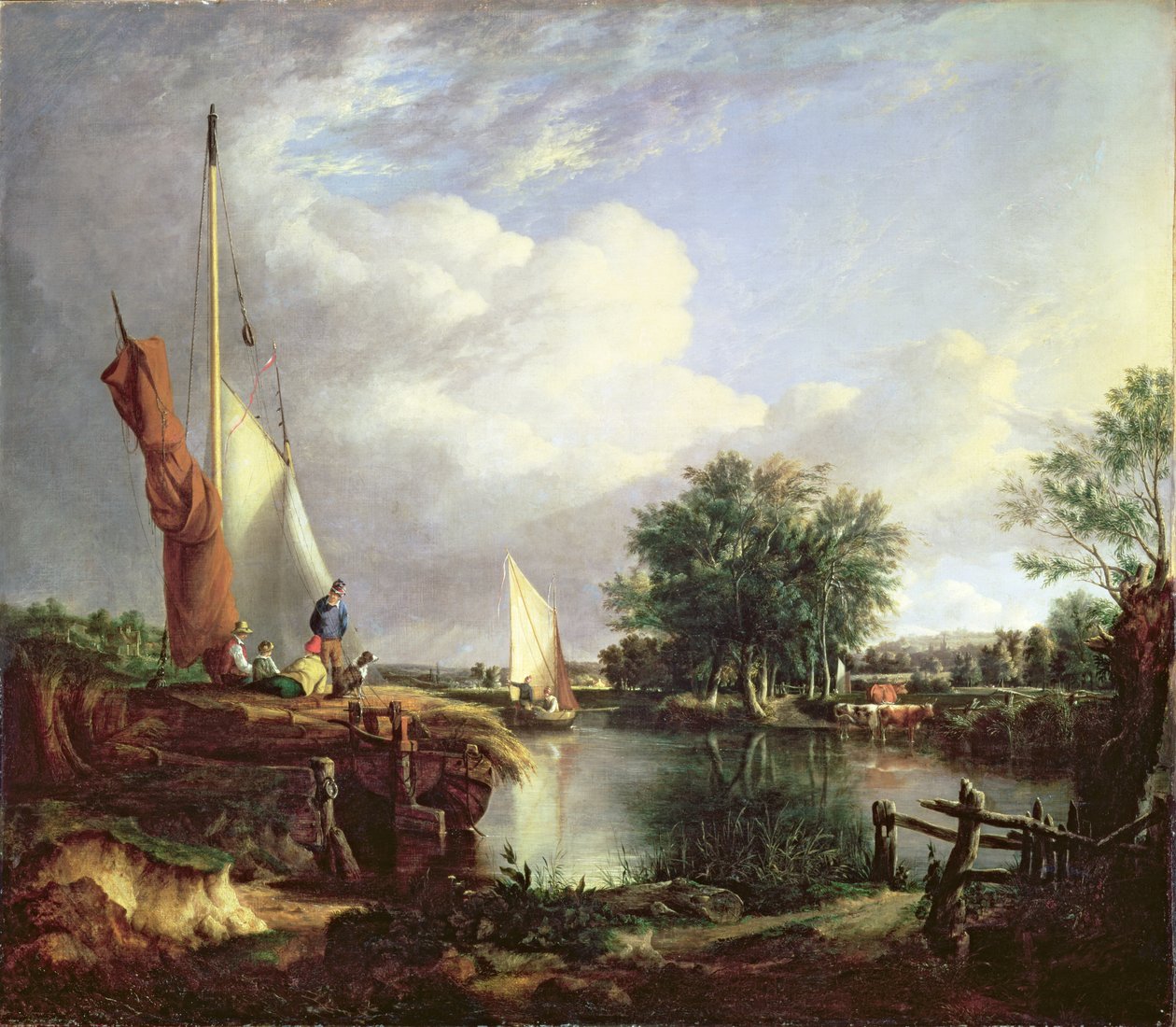 Floden ved Thorpe af Joseph Stannard