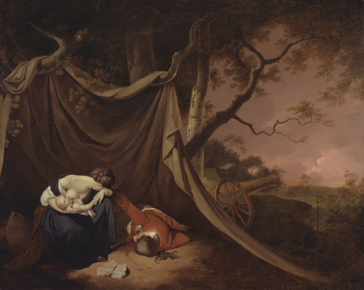 Den døde soldat af Joseph Wright of Derby