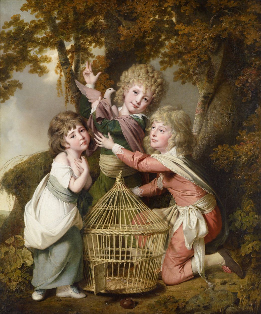 Synnot -børnene af Joseph Wright of Derby