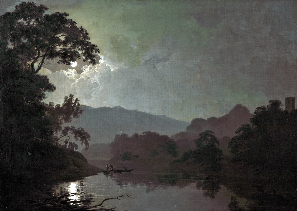 Snefnug i måneskin, 1792 af Joseph Wright of Derby