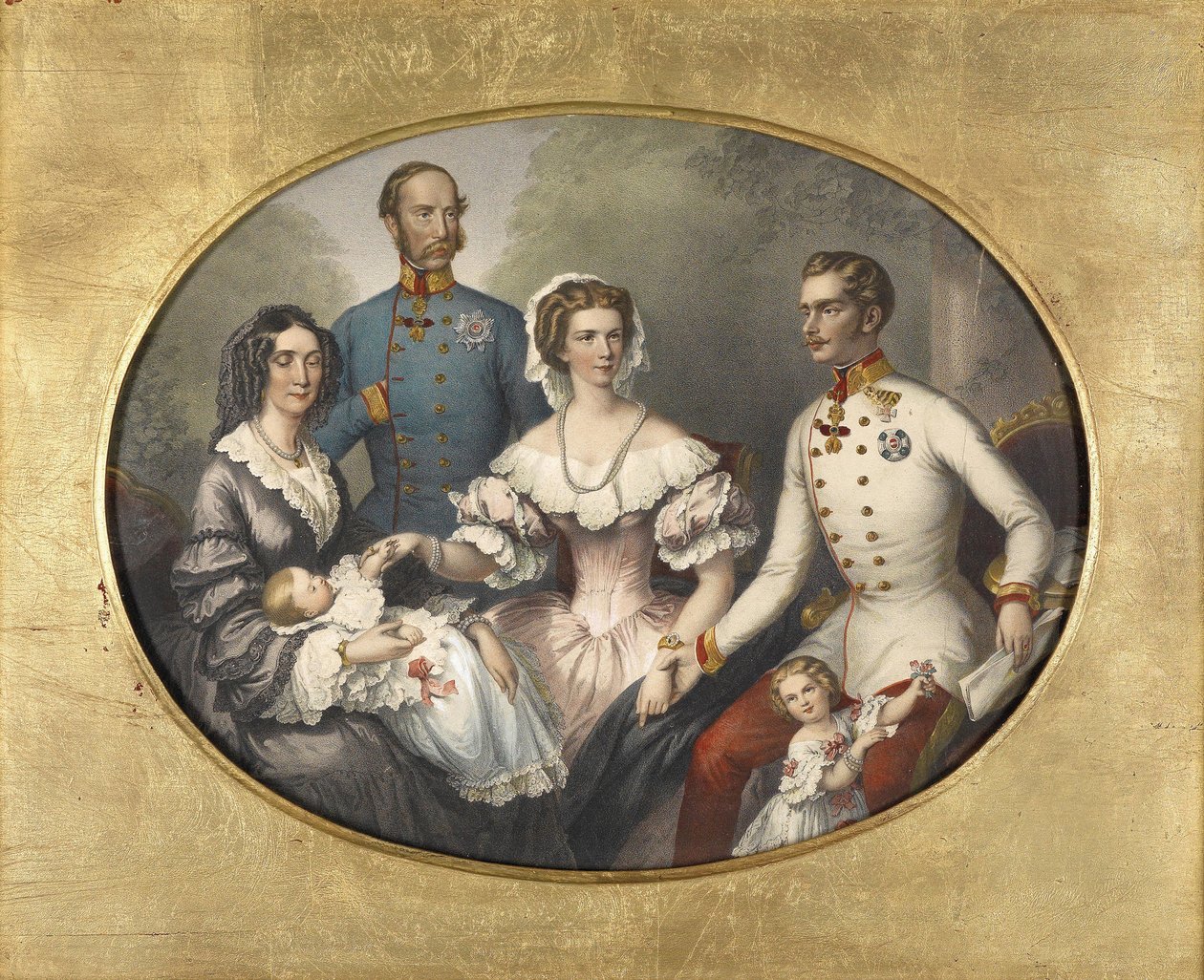 Kejserfamilien af Østrig, 1856 af Joseph Bayer