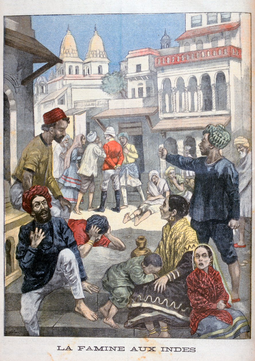 Hungersnød i Indien, 1900 af Joseph Belon