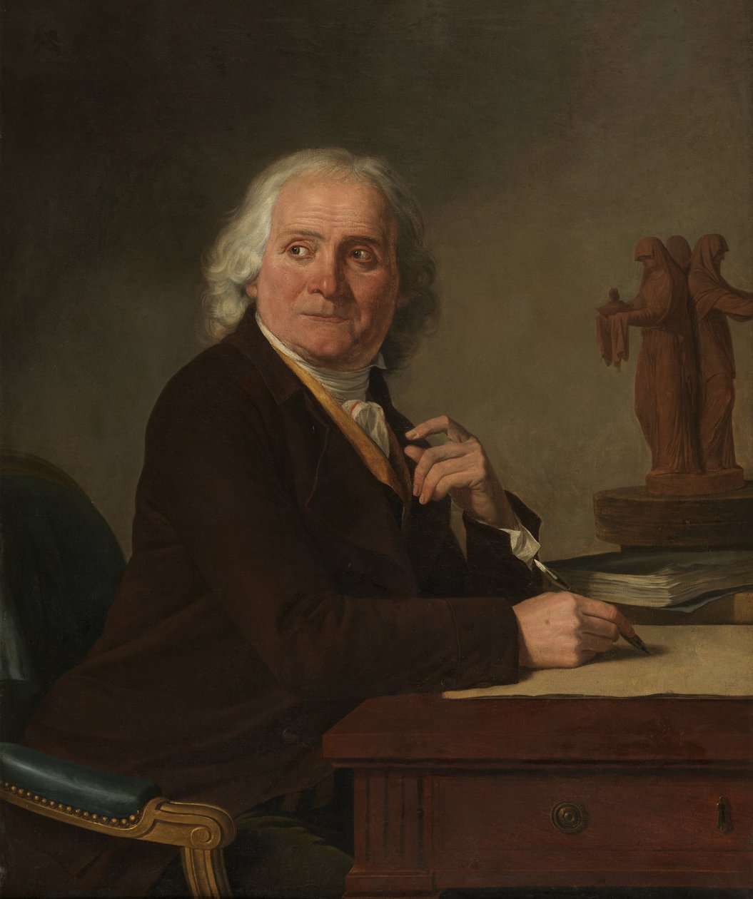 Portræt af Jean Rameau, 1793. af Joseph Benoît Suvée