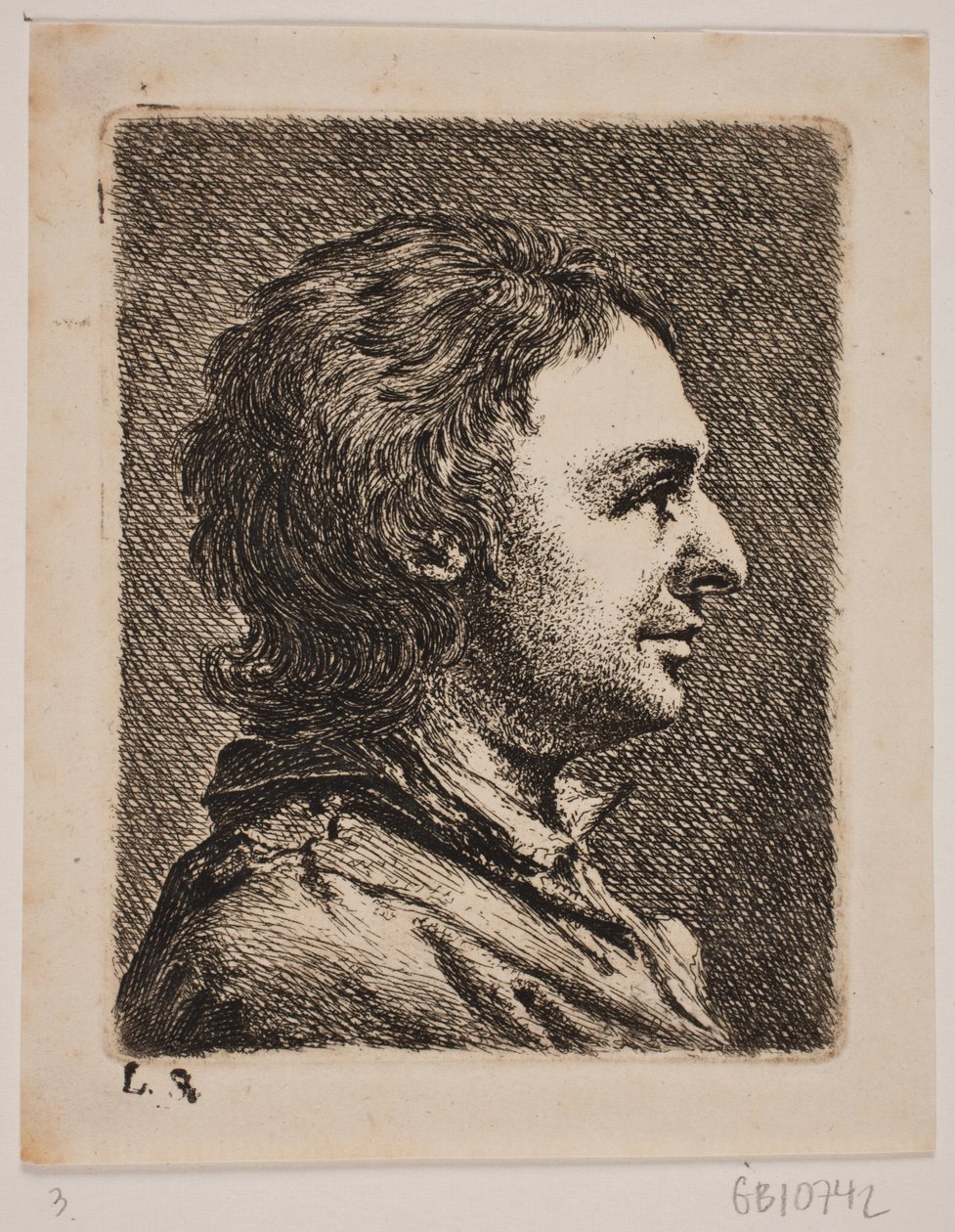 Brystbillede af en yngre Mand af Joseph Brecheisen