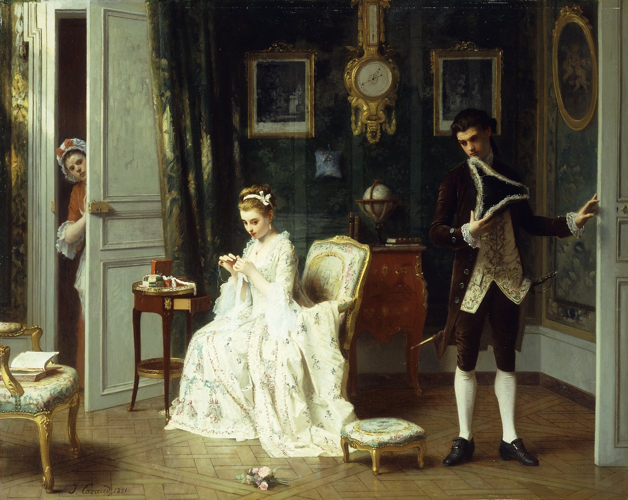 Den besøgende, 1881 af Joseph Caraud