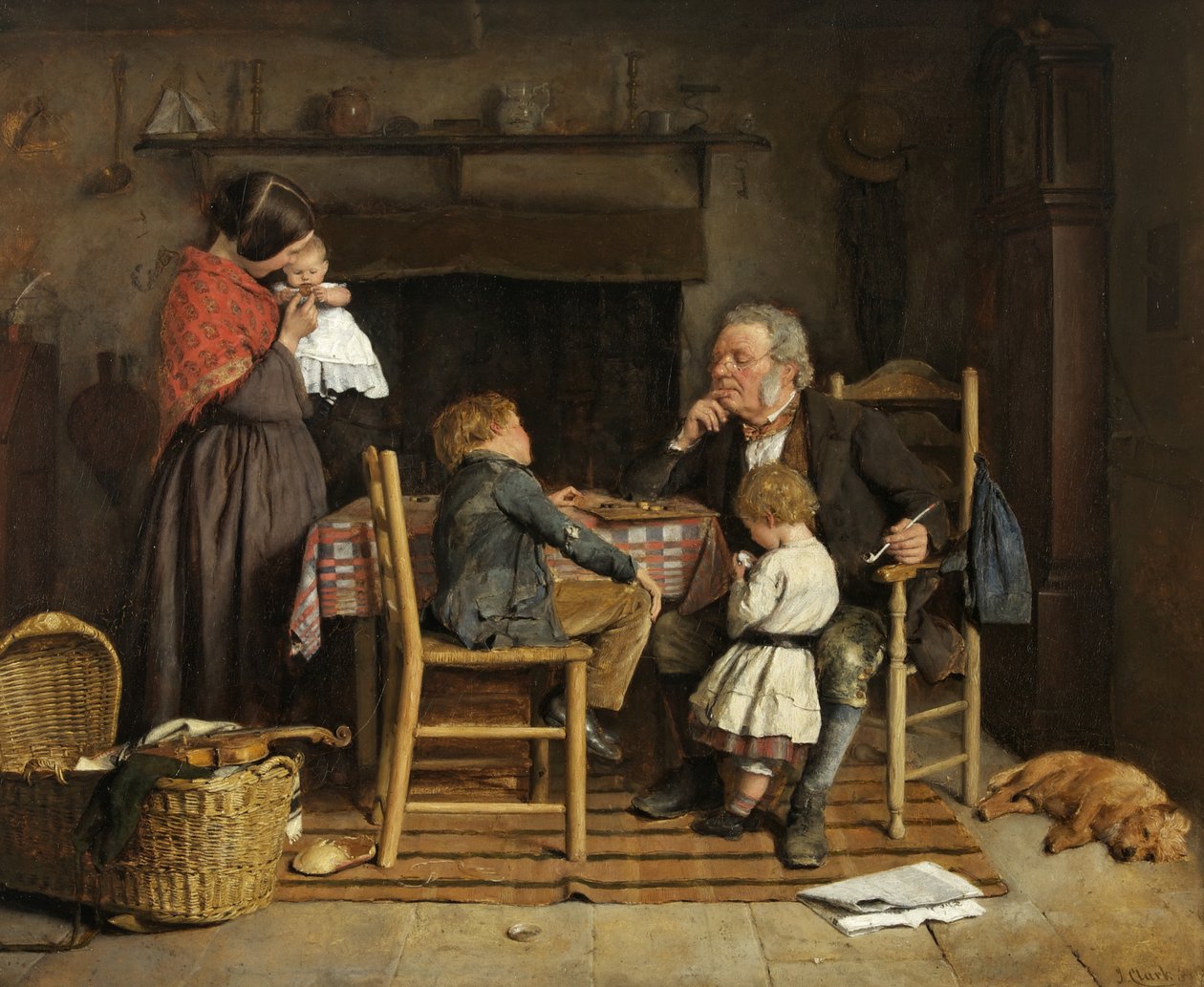 Drafts Players, 1859 af Joseph Clark