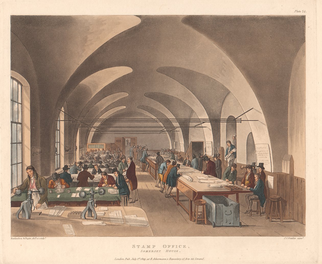 Frimærkekontoret, Somerset House af Joseph Constantine Stadler