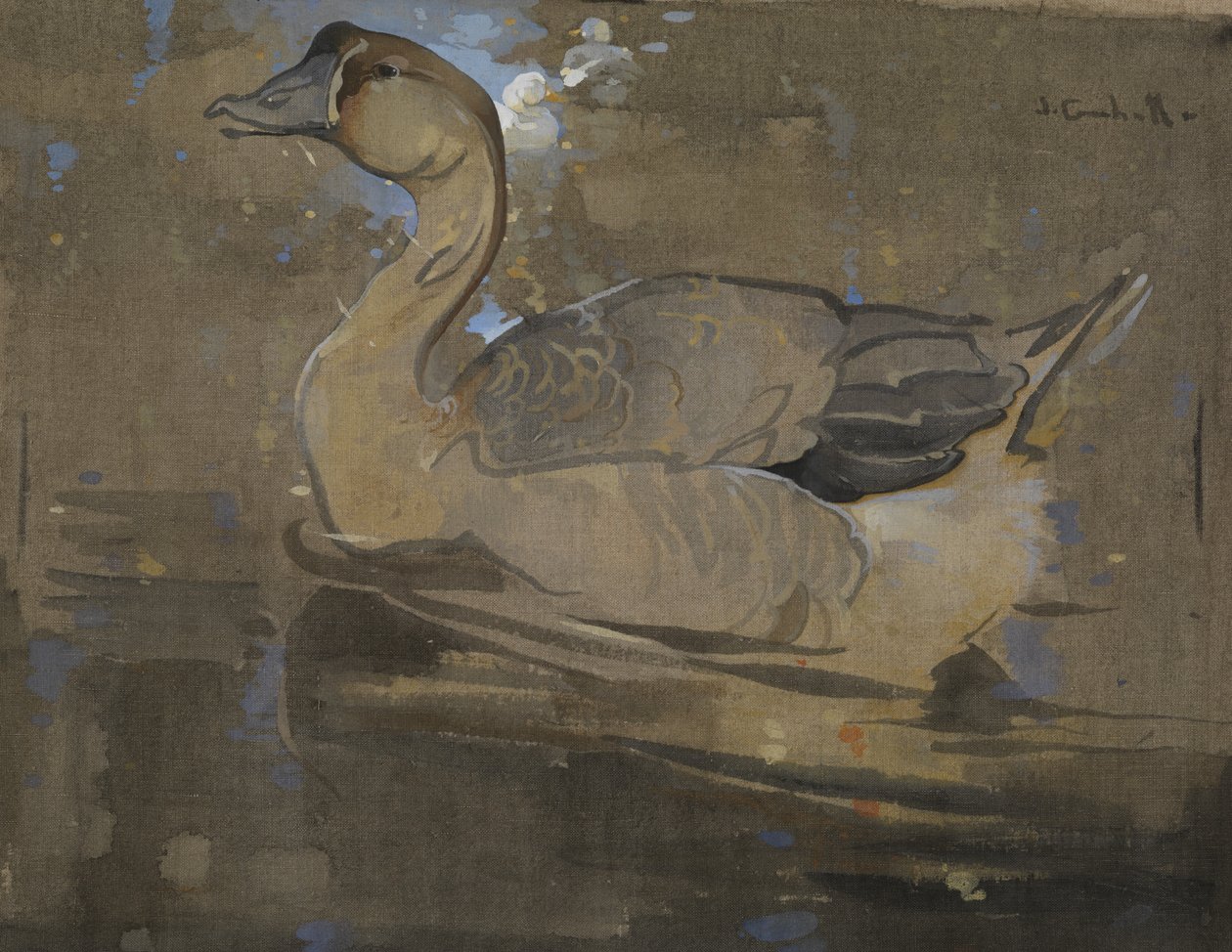 Den kinesiske gås (gouache på linned) af Joseph Crawhall