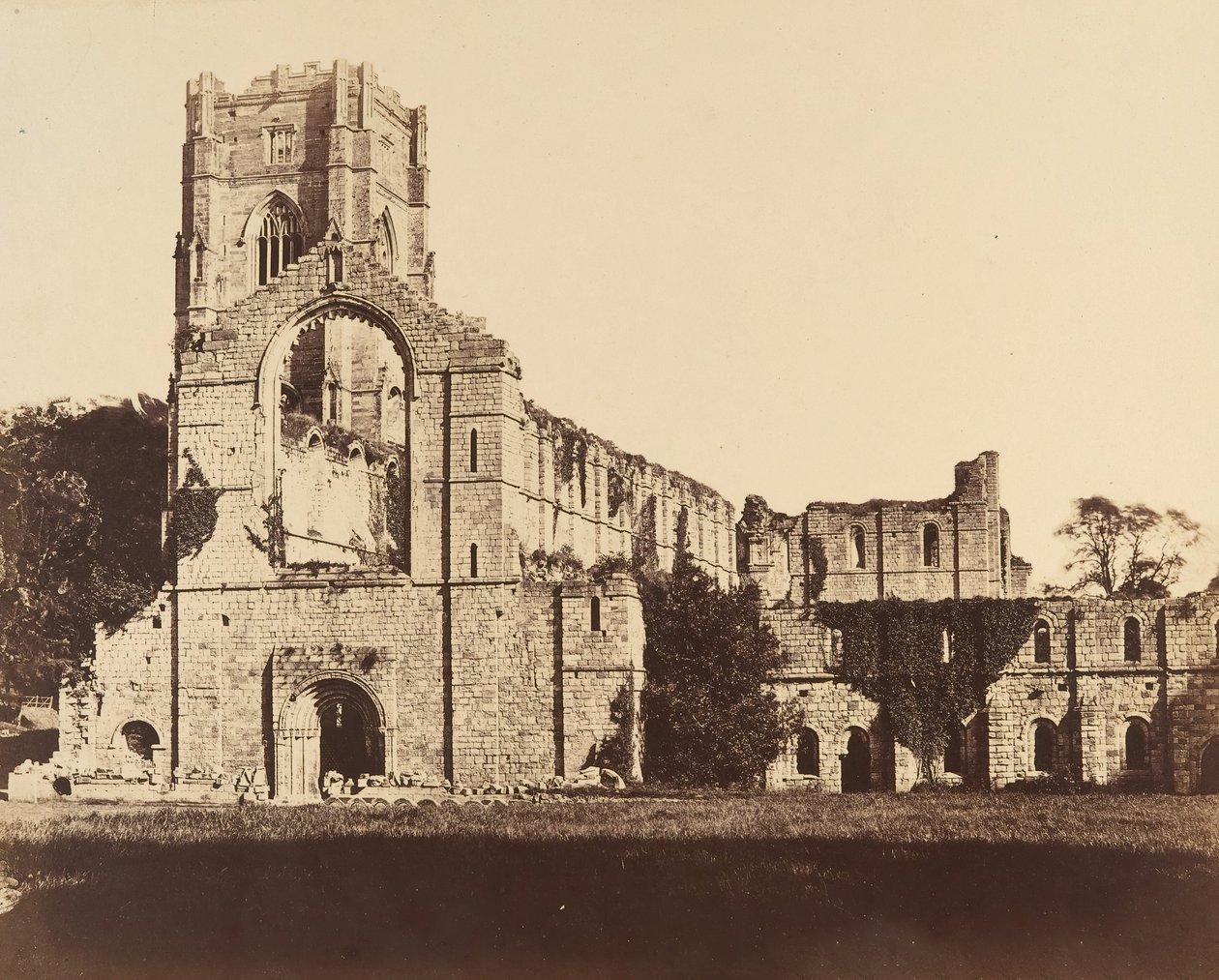 Fountains Abbey. General Western Front, 1850