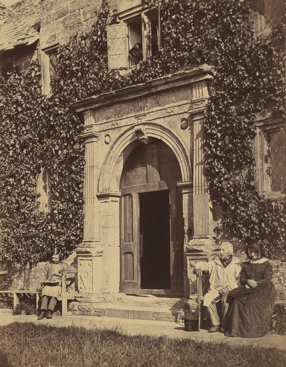 Almuhuset, 1855. af Joseph Cundall