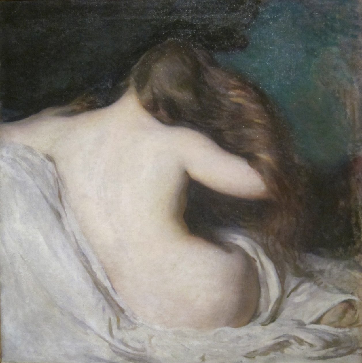 Kvinde tørrer sit hår af Joseph DeCamp