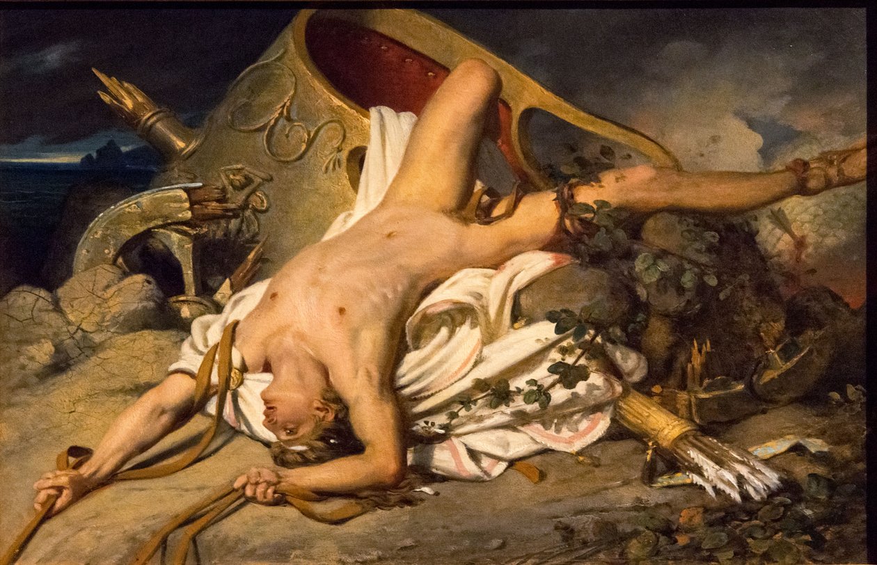 Hippolytus død, 1825. af Joseph Desire Court