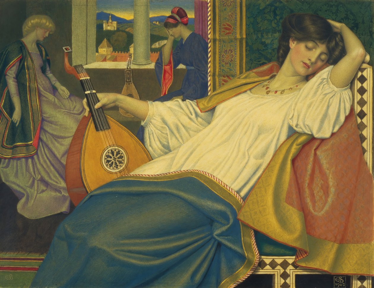 Tornerose, 1903. af Joseph Edward Southall