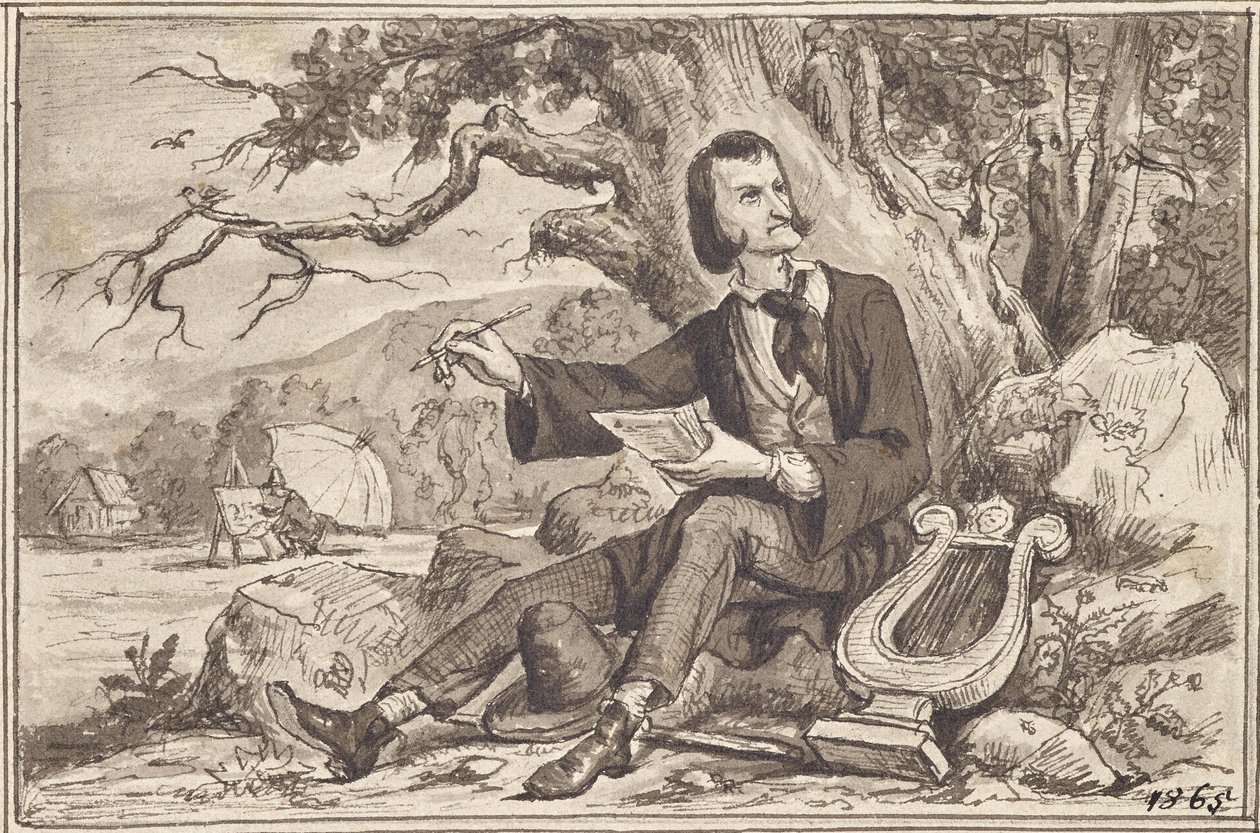 Kunsten: Digter, lyre, maler af Joseph Eugen Hörwarter
