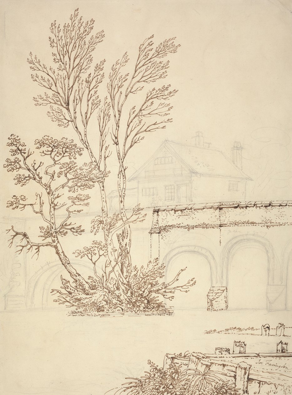 Caversham Bridge, Reading af Joseph Farington