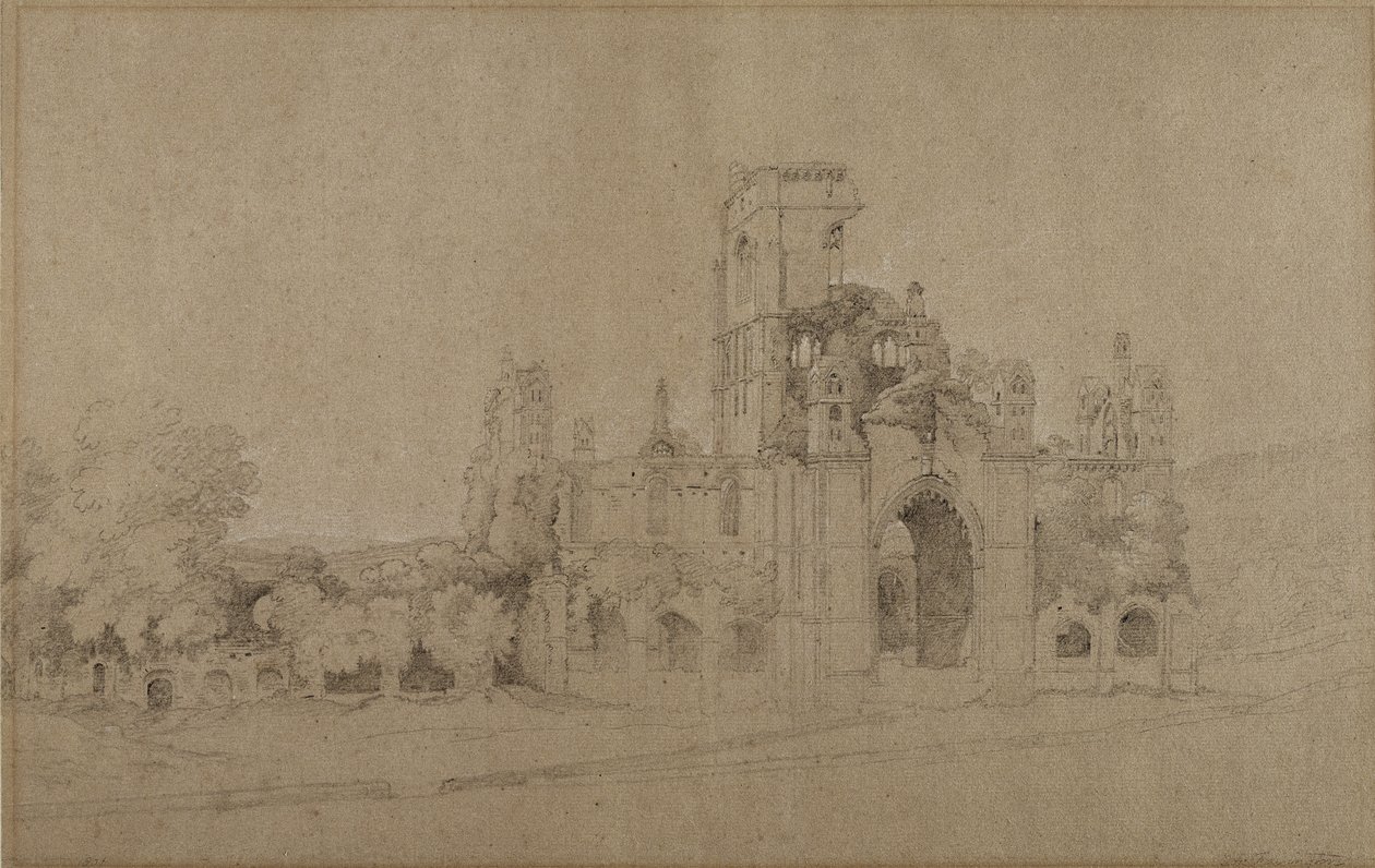 Kirkstall Abbey af Joseph Farington