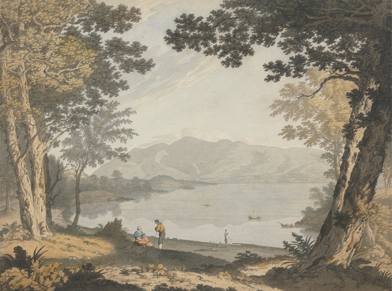 Udsigt over Skiddaw og Derwentwater af Joseph Farington