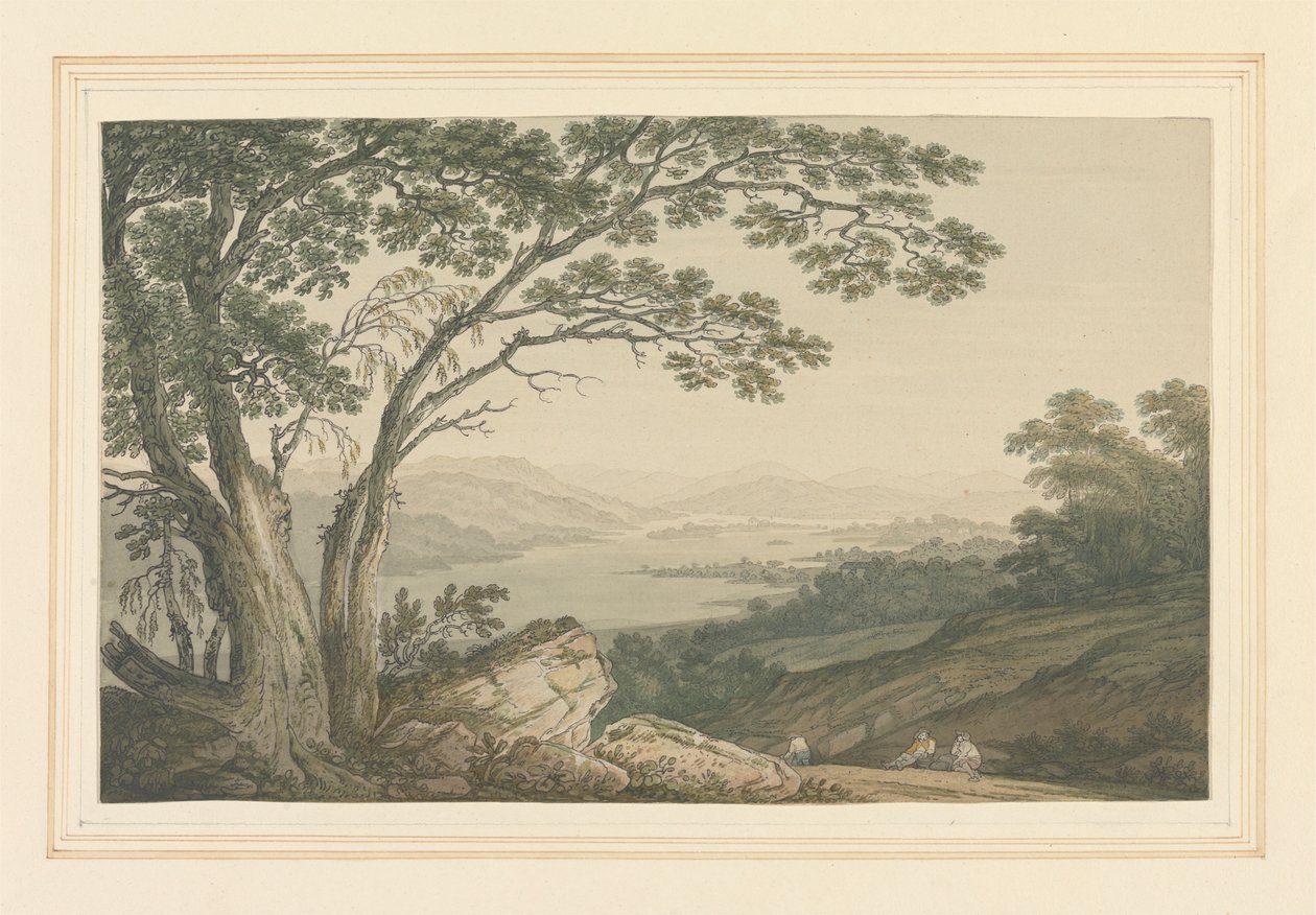 Windermere fra Gillshead af Joseph Farington