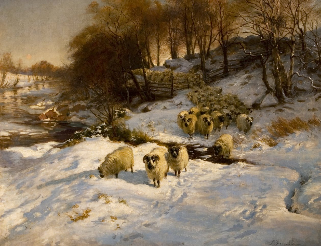 Får i sneen af Joseph Farquharson