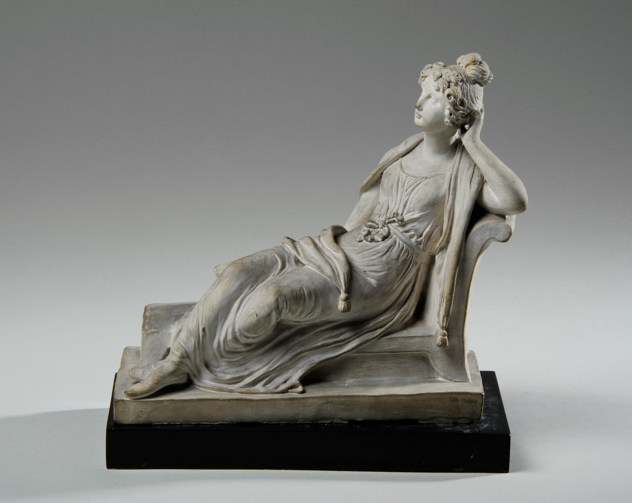 Maquette til Elizabeth Goodman Banks siddende af Joseph Gott