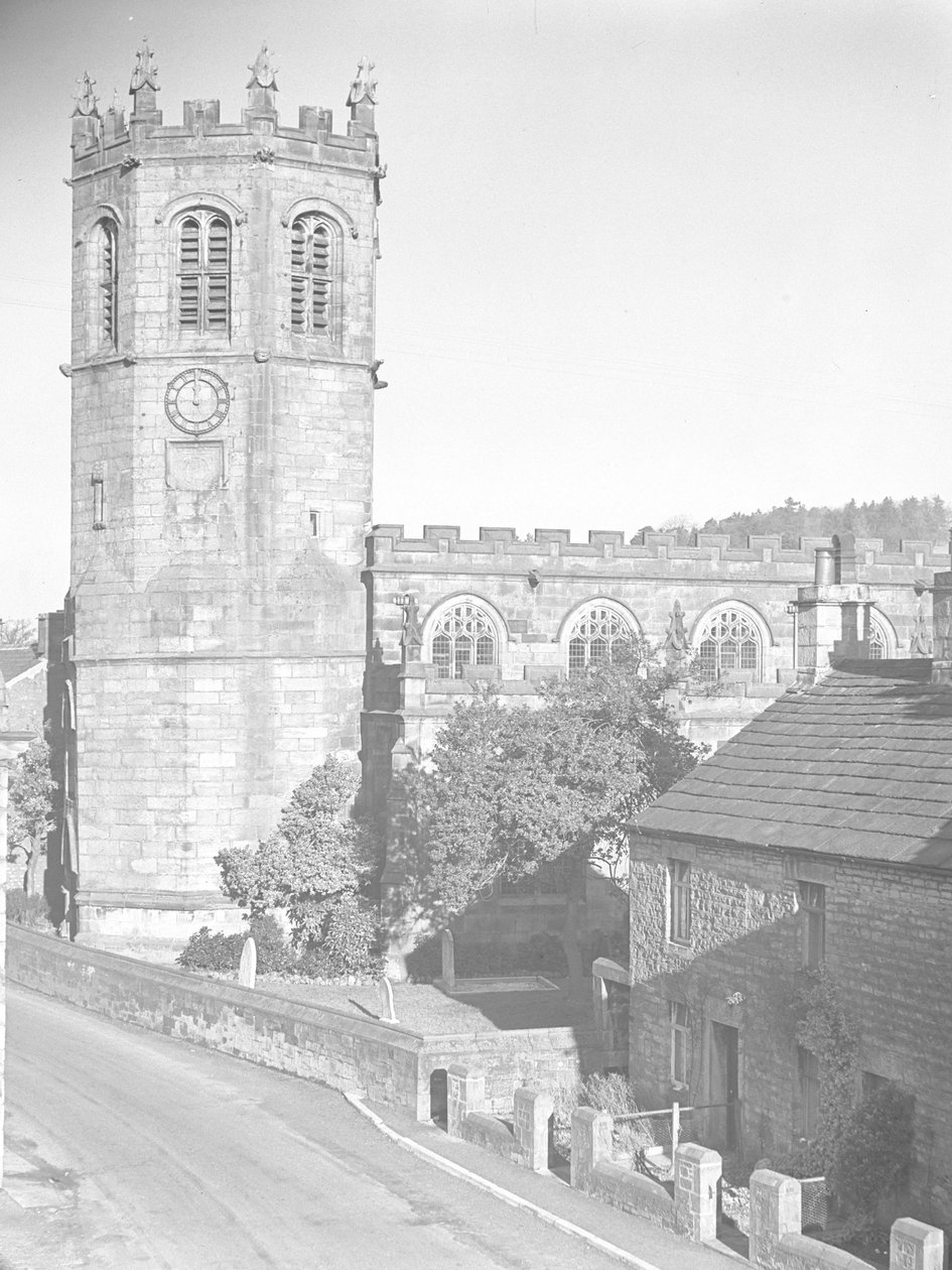 kirke; arkitektur; religiøs; kirkelig; ved Hornby af Joseph Hardman
